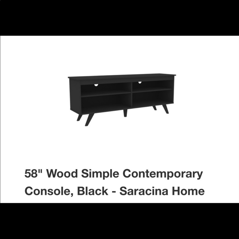 Black TV Stand